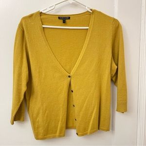 Eileen Fisher Mustard Cardigan in size S